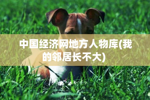 中國經濟網地方人物庫(我的鄰居長不大) 