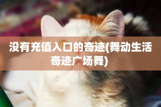 沒有充值入口的奇跡(舞動生活奇跡廣場舞) 
