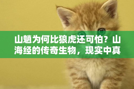 山魈為何比狼虎還可怕？山海經的傳奇生物，現實中真的存在嗎？ 