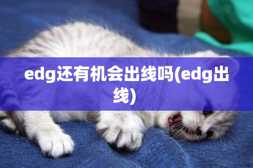 edg還有機會出線嗎(edg出線) 
