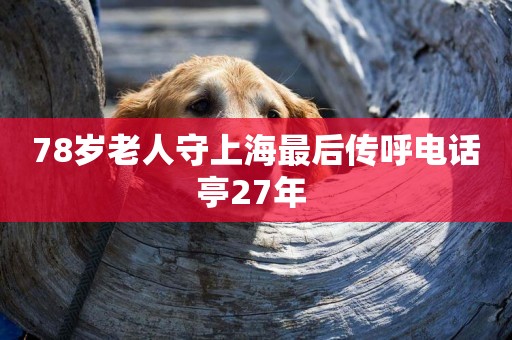 78歲老人守上海最后傳呼電話亭27年 