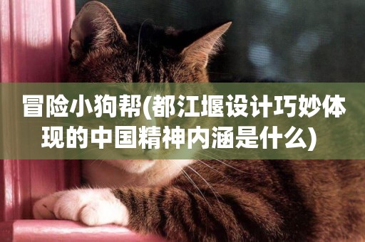冒險小狗幫(都江堰設計巧妙體現的中國精神內涵是什么) 
