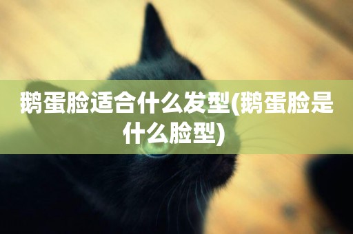 鵝蛋臉適合什么發型(鵝蛋臉是什么臉型) 