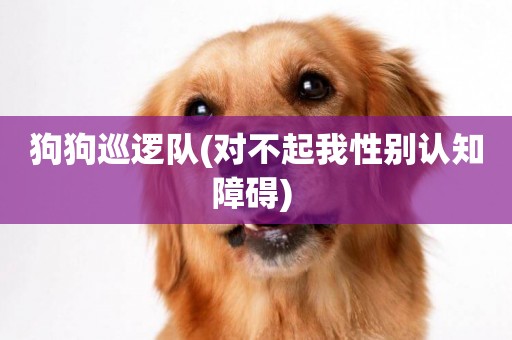 狗狗巡邏隊(對不起我性別認知障礙) 