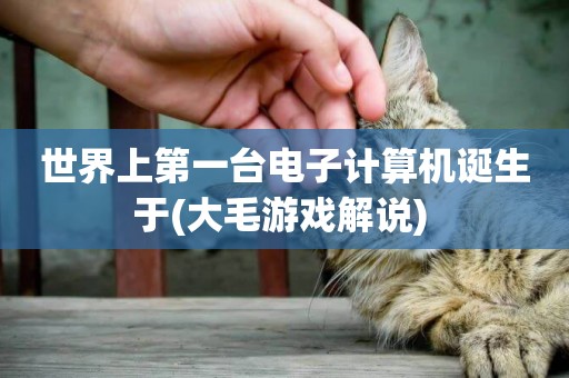 世界上第一臺電子計算機誕生于(大毛游戲解說) 
