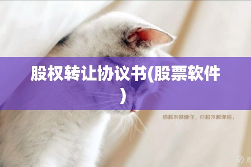 股權轉讓協議書(股票軟件) 