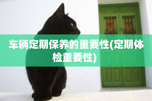 車輛定期保養的重要性(定期體檢重要性) 
