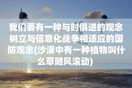 我們要有一種與時俱進的觀念樹立與信息化戰爭相適應的國防觀念(沙漠中有一種植物叫什么草隨風滾動) 