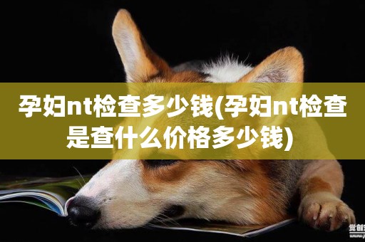 孕婦nt檢查多少錢(孕婦nt檢查是查什么價格多少錢) 