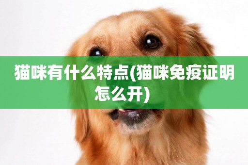 貓咪有什么特點(貓咪免疫證明怎么開) 
