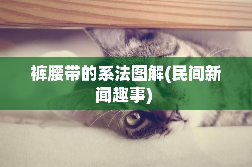褲腰帶的系法圖解(民間新聞趣事) 