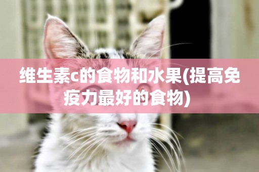 維生素c的食物和水果(提高免疫力最好的食物) 