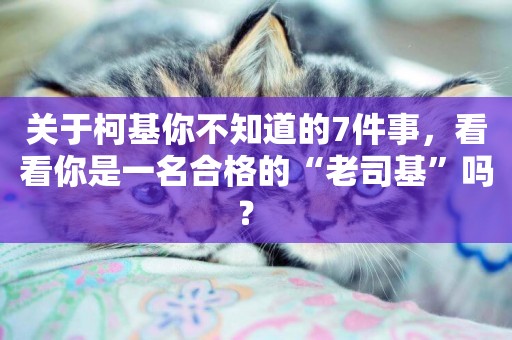 關于柯基你不知道的7件事，看看你是一名合格的“老司基”嗎？ 