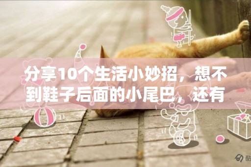 分享10個生活小妙招，想不到鞋子后面的小尾巴，還有這么多作用 