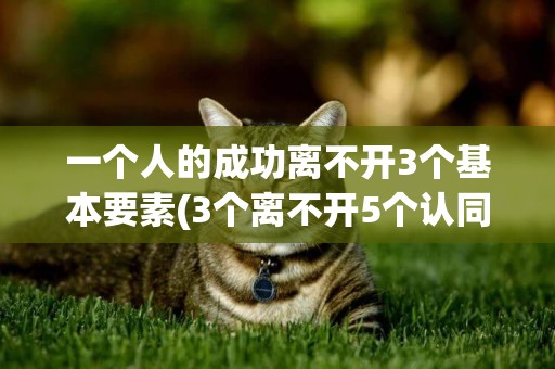 一個人的成功離不開3個基本要素(3個離不開5個認同) 
