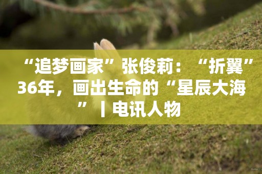 “追夢畫家”張俊莉：“折翼”36年，畫出生命的“星辰大海”丨電訊人物 