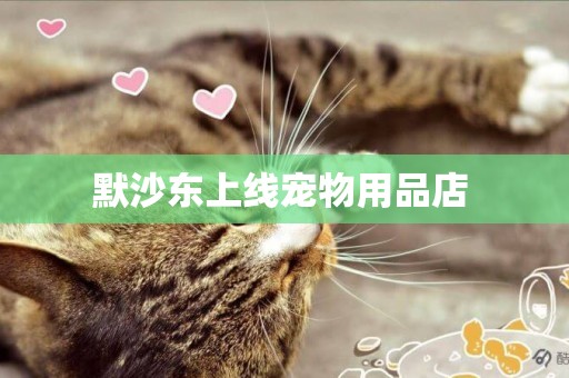 默沙東上線寵物用品店 