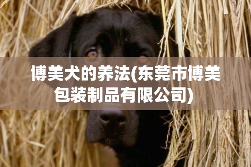 博美犬的養法(東莞市博美包裝制品有限公司) 
