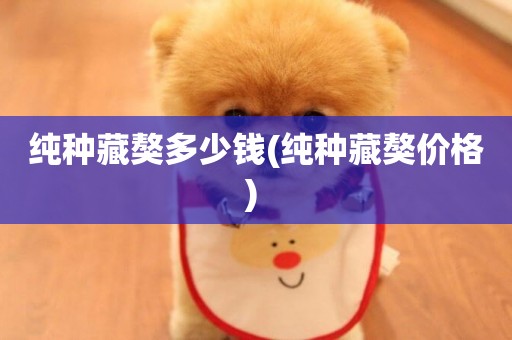 純種藏獒多少錢(純種藏獒價格) 