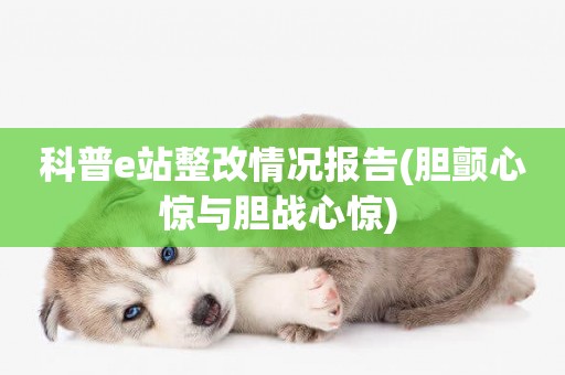 科普e站整改情況報告(膽顫心驚與膽戰心驚) 