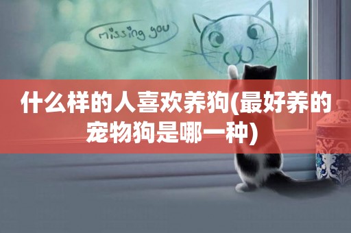 什么樣的人喜歡養狗(最好養的寵物狗是哪一種) 