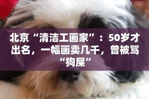 北京“清潔工畫家”：50歲才出名，一幅畫賣幾千，曾被罵“狗屎” 