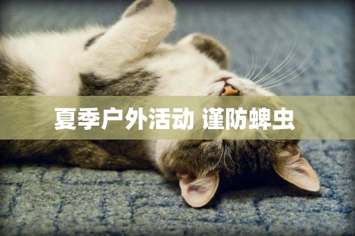 夏季戶外活動 謹防蜱蟲 