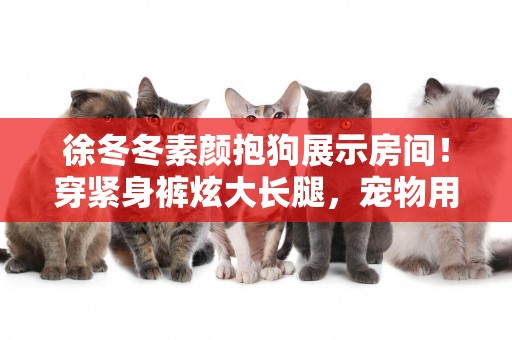 徐冬冬素顏抱狗展示房間！穿緊身褲炫大長腿，寵物用品擺滿一面墻 