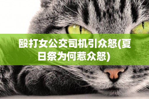 毆打女公交司機引眾怒(夏日祭為何惹眾怒) 