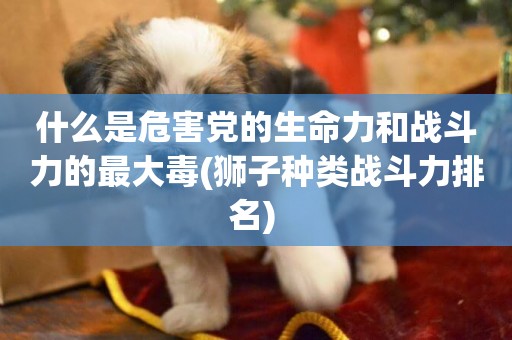 什么是危害黨的生命力和戰斗力的最大毒(獅子種類戰斗力排名) 
