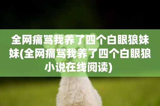 全網痛罵我養了四個白眼狼妹妹(全網痛罵我養了四個白眼狼小說在線閱讀) 
