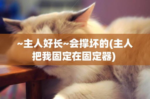 ~主人好長~會撐壞的(主人把我固定在固定器) 