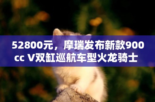 52800元，摩瑞發布新款900cc V雙缸巡航車型火龍騎士 
