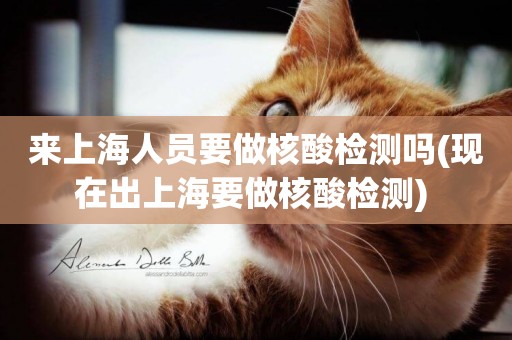 來上海人員要做核酸檢測嗎(現在出上海要做核酸檢測) 