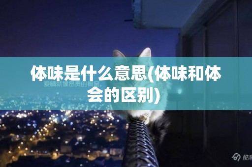 體味是什么意思(體味和體會的區別) 