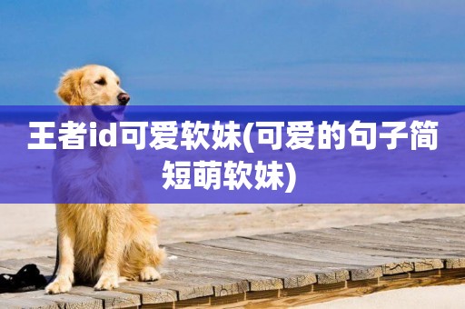王者id可愛軟妹(可愛的句子簡短萌軟妹) 
