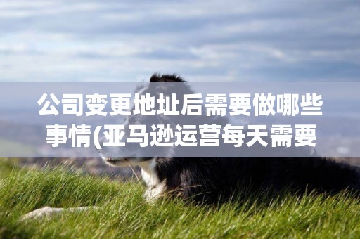 公司變更地址后需要做哪些事情(亞馬遜運營每天需要做的事情) 
