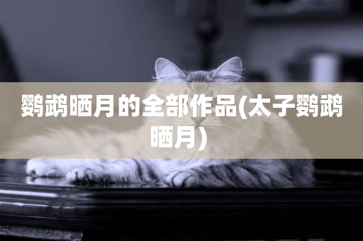 鸚鵡曬月的全部作品(太子鸚鵡曬月) 
