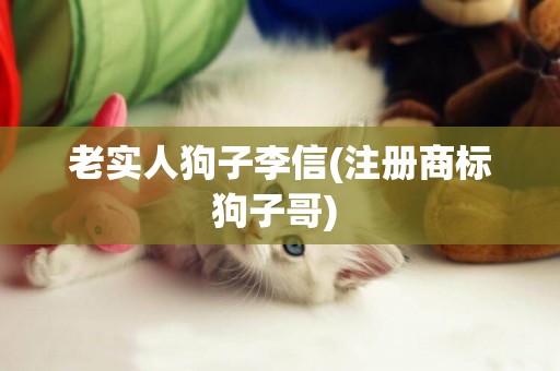 老實人狗子李信(注冊商標狗子哥) 