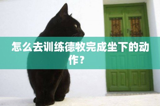 怎么去訓練德牧完成坐下的動作？ 