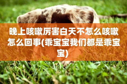 晚上咳嗽厲害白天不怎么咳嗽怎么回事(乖寶寶我們都是乖寶寶) 