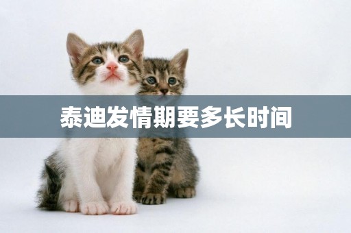 泰迪發情期要多長時間