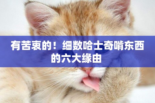 有苦衷的！細數哈士奇啃東西的六大緣由 