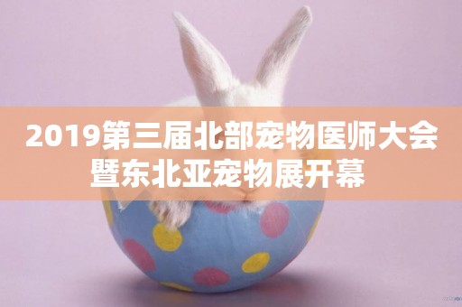 2019第三屆北部寵物醫師大會暨東北亞寵物展開幕 
