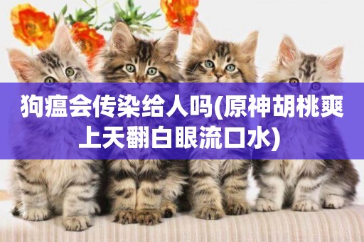 狗瘟會傳染給人嗎(原神胡桃爽上天翻白眼流口水) 