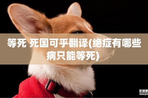 等死 死國可乎翻譯(絕癥有哪些病只能等死) 