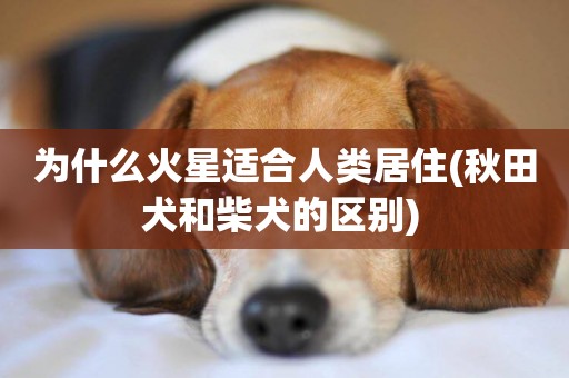 為什么火星適合人類居住(秋田犬和柴犬的區別) 