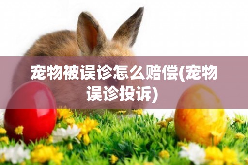 寵物被誤診怎么賠償(寵物誤診投訴) 