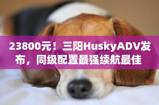 23800元！三陽HuskyADV發布，同級配置最強續航最佳 