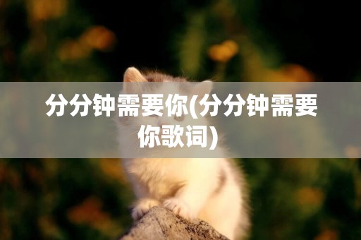 分分鐘需要你(分分鐘需要你歌詞) 